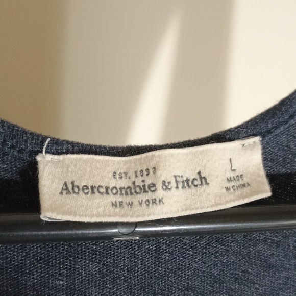 Abercrombie & Fitch Navy Dress With Drawstring Fitted Waist - Picture 2 of 4